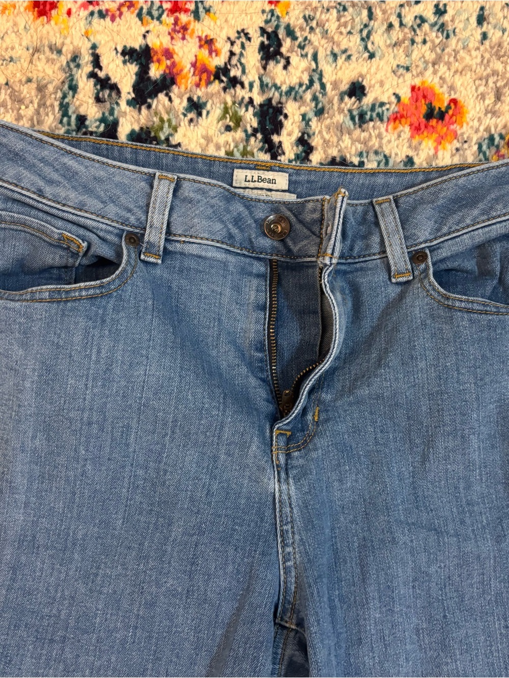 L.L. Bean Women's Medium Blue Classic Fit Jeans, 8 Tall